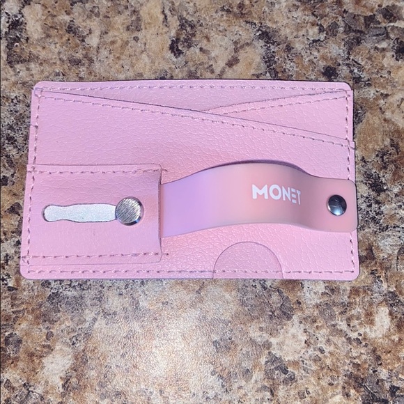 Card holder with kickstand for cell phone - Picture 2 of 3